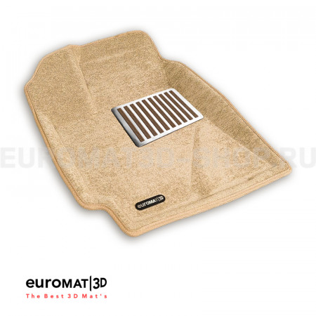 Текстильные 3D коврики Euromat3D Lux в салон для Toyota Highlander (2010-2013) № EM3D-005111T Бежевые Текстильные 3D коврики Euromat3D Lux в салон для Toyota Highlander (2010-2013) № EM3D-005111T Бежевые