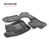 Текстильные 3D коврики Euromat3D Business в салон для Lexus GX470 (1998-2008) № EMC3D-005121G Серые