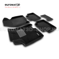 Текстильные 3D коврики Euromat3D Business в салон для Nissan Qashqai (2007-2013) № EMC3D-003714 Текстильные 3D коврики Euromat3D Business в салон для Nissan Qashqai (2007-2013) № EMC3D-003714