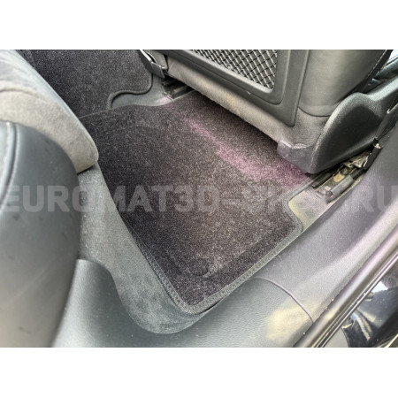 Текстильные 3D коврики Euromat3D Lux в салон для Audi A6 (2011-2018) № EM3D-001107