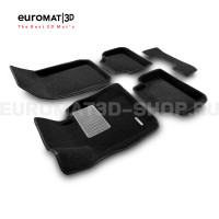 Текстильные 3D коврики Euromat3D Business в салон для Bmw 3 (E46) (1998-2005) № EMC3D-001208.1