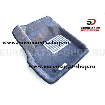 Текстильные 3D коврики Euromat3D Lux в салон для Ford Mondeo (2015-) № EM3D-002216G Серые