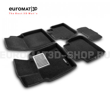 Текстильные 3D коврики Euromat3D Lux в салон для Toyota Camry XV70 (2018-2024) № EM3D-005101