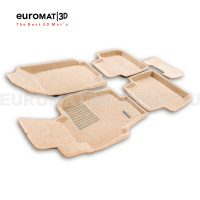 Текстильные 3D коврики Euromat3D Lux в салон для Honda Accord (2002-2007) № EM3D-002605T Бежевые Текстильные 3D коврики Euromat3D Lux в салон для Honda Accord (2002-2007) № EM3D-002605T Бежевые