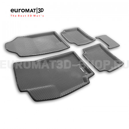 3D коврики Euromat3D EVA в салон для Kia Rio (2017-) № EM3DEVA-002931G Серые 3D коврики Euromat3D EVA в салон для Kia Rio (2017-) № EM3DEVA-002931G Серые