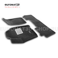 Текстильные 3D коврики Euromat3D Lux в салон для Cadillac Escalade (2021-) № EM3D-001308