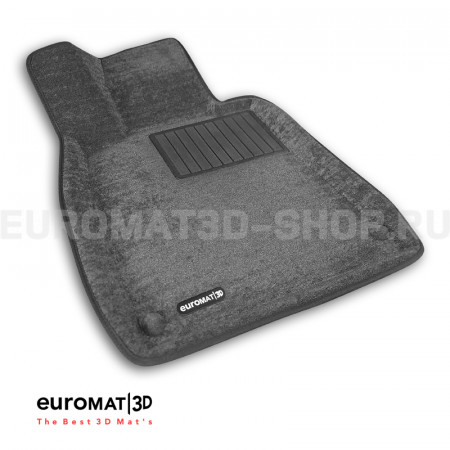 Текстильные 3D коврики Euromat3D Business в салон для Mercedes S-Class (W222) (2013-2020) № EMC3D-003515G Серые